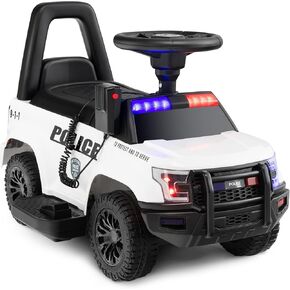HONEY JOY Ride On Push Car, Licensed Mercedes Benz Push Cars for Toddlers w/Horn, Music, Lights, Under Seat Storage, Foot-to-Floor Ride On Fire Truck Toy for Kids Boys Girls 1-3, Red