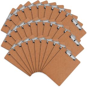Clipboards, HERKKA 32 Pack Hardboard Office Clipboards Low Profile Clip Standard A4 Letter Size, ECO Friendly