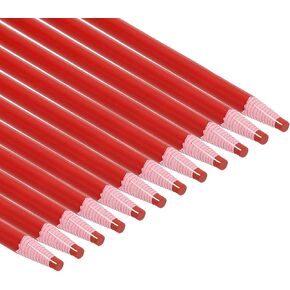 PATIKIL Peel-Off China Markers, 12 Pack Grease Wax Pencils Wood for Glass Garments Drawing Film Paper Vinyl Metal, Pink