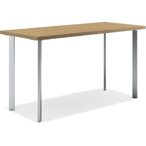 HON Coze Home Office Desks, Sturdy Table Computer Desk, 42", Natural Recon Top, Black Base