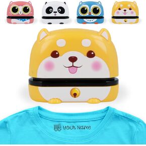 ExcelMark Clothing Name Stamp for Kids. Waterproof Ink. Perfect for Daycare, Camp, and School! (Kitten)