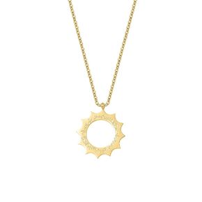 With Hardship Comes Ease | Women Calligraphy Necklace Arabic Calligraphy Necklace Stainless steel 18K Gold Plated Pendant Gift (16 inch, Gold color)