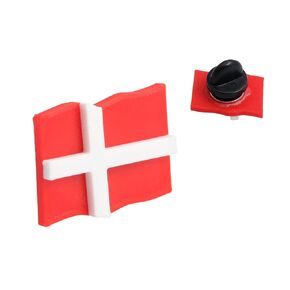 Denmark Flag Lapel Charm Pin, Denmark Pin, Dane Pride, Handmade in USA