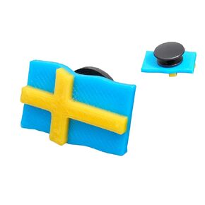 Sweden Shoe Charm, Sweden Flag, Made in USA
