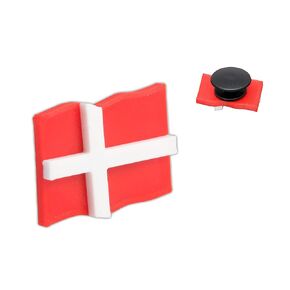 Denmark Flag Shoe Charm, Denmark Shoe Charm, Dane Pride, Handmade in USA
