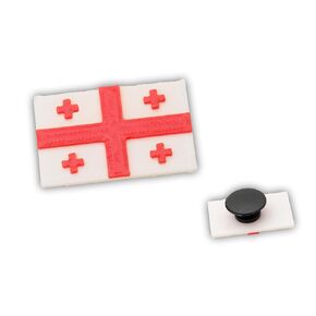 Georgia Country Flag (GE) Shoe Charm, Made in USA