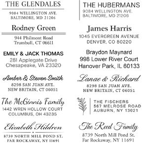 Custom Return Address Stamp - Personalized Self-Inking Stamp | Choose from Multiple Designs | Custom Address Rubber Stamper | Stamps for Mailing | Self Inked Return Stamps | Evrest Press