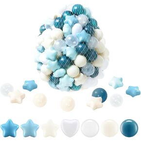 Ball Pit Balls, Safe Non-Toxic BPA-Free Crush-Proof Plastic Balls for Toddlers, Gift for Kids Birthday & Christmas, for Indoor Playpens, Party Decorations & Amusement Activities