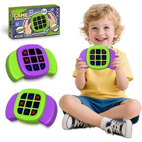 Marlrin Tic Tac Toe Game,3 in 1 Electronic Handheld Game for Kids,Travel Toy,Electronic Board Games,Educational Toy for Kids,Birthday for 3+ Year Old Boys and Girls (1PCS Random Color)
