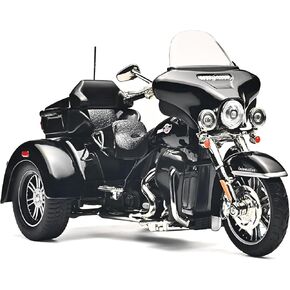 Kids Motorcycles Toy 1:9 CVO Diecast Motorcycle Model Kits for Adults,Pull Back Toddler Motorcycle with Lights and Sounds,Toy Motorcycles for Kids Ages 4-8（Black）