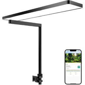 FZONE Solo Series Nano LED Aquarium Light, Full Spectrum and Dimmable, App-Controlled, for Freshwater and Planted Tanks