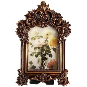 VPMQFL Resin Vintage Carved Photo Frame Picture Frame Photo Frame Creative Decoration
