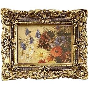 VPMQFL French Relief Creative Resin Photo Frame Carved Table Ornaments