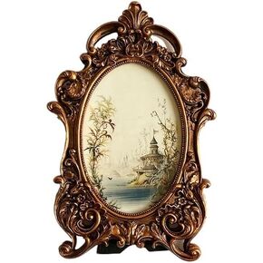 VPMQFL Creative Retro Resin Photo Frame Ornaments for Table Decoration