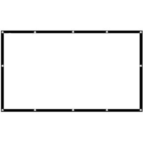 100-inch/120-inch Portable Projector Screen 16:9 Projection Screen Foldable Thick for Outdoor Home Theater(100 inch)