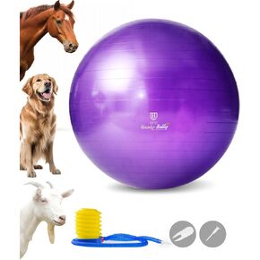 Harrison Howard Howdy Bally Mega Horse Play Ball Anti-Burst Giant Horse Ball Horse Soccer Ball Herding Ball Giant Play Ball for Horses 25 Inch-Royal Purple