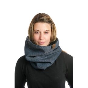 Hemp Neck Gaiter, Hood, Scarf (Grey)