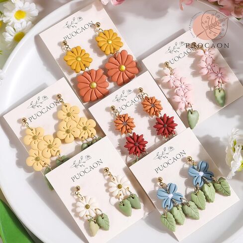 Puocaon Tropical Leaf Polymer Clay Cutters - 10 Pcs Monstera Leaves Clay Earrings Making Kit Botanical Plant Stud Cutters for Earrings Jewelry Making in Kuwait