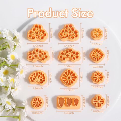 Puocaon Tropical Leaf Polymer Clay Cutters - 10 Pcs Monstera Leaves Clay Earrings Making Kit Botanical Plant Stud Cutters for Earrings Jewelry Making in Kuwait