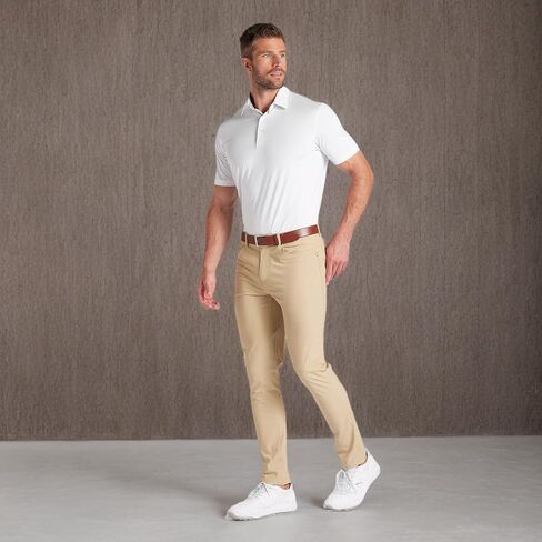PUMA GOLF Men's 101 5 Pocket Pant, Prairie TAN in Saudi Arabia
