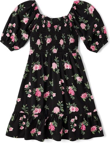 The Children's Place Baby Girls' Short Dressy Special Occasion Dresses, Pink Gingham Puff Sleeve, XX-Large in Saudi Arabia