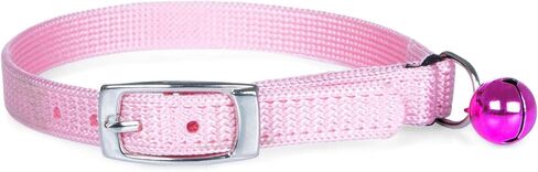 Jeffers Pet Cat Collar with Bell – Durable Breakaway Plastic Buckle Safety Collar for Kittens & Adult Cats, Adjustable Single Ply Nylon, Indoor & Outdoor Use – Argyle Pattern, Blue in Saudi Arabia