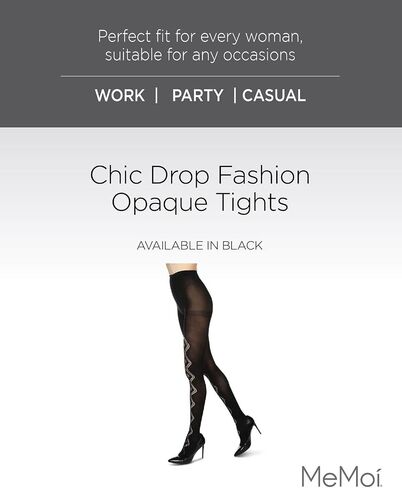 MeMoi Chic Drop Fashion Opaque Tights in Saudi Arabia