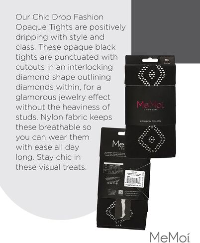 MeMoi Chic Drop Fashion Opaque Tights in Saudi Arabia
