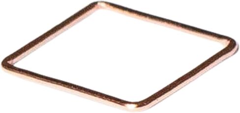 Handmade and Smooth Cute Thin Rings for Women | Womens Rings & Rings for Teen Girls | 14k Gold Filled and Rose Gold Square Band | Unique Jewelry for Stacking Size 8 (Smooth, Gold Filled) in Saudi Arabia