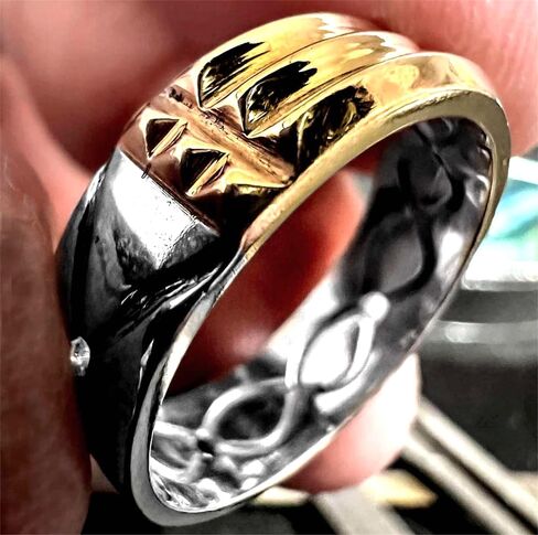 Atlantis Ring 14K Gold Sterling Silver Talisman المصرية (11) in Saudi Arabia