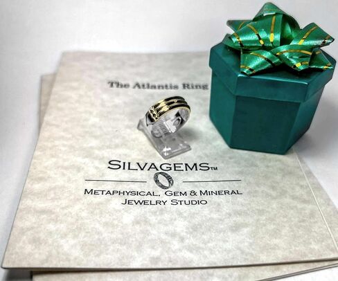 Atlantis Ring 14K Gold Sterling Silver Talisman المصرية (11) in Saudi Arabia