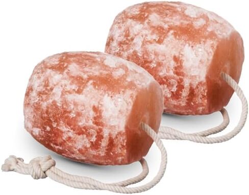 ملح الهيمالايا لعق 5-6 رطل - لعق الملح للخيول | بلوك لعق الملح الغزلان | كتلة الملح على الحبل | الهيمالايا لعق الملح للحيوانات. حزمة 3 in Kuwait