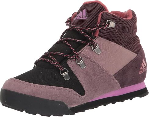 adidas Terrex Climawarm Snowpitch Walking Shoe, Shadow Maroon/Wonder Oxide/Pulse Lilac, 4 US Unisex Big Kid in Saudi Arabia