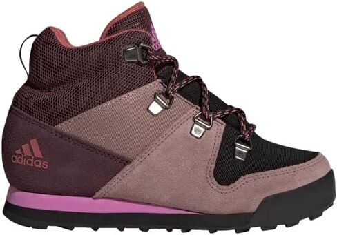 adidas Terrex Climawarm Snowpitch Walking Shoe, Shadow Maroon/Wonder Oxide/Pulse Lilac, 4 US Unisex Big Kid in Saudi Arabia
