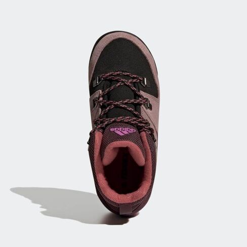 adidas Terrex Climawarm Snowpitch Walking Shoe, Shadow Maroon/Wonder Oxide/Pulse Lilac, 4 US Unisex Big Kid in Saudi Arabia
