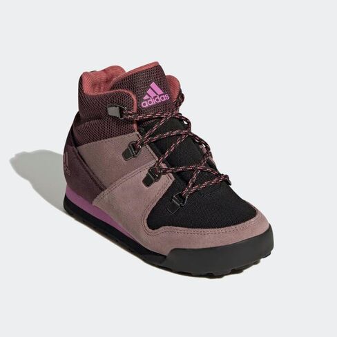 adidas Terrex Climawarm Snowpitch Walking Shoe, Shadow Maroon/Wonder Oxide/Pulse Lilac, 4 US Unisex Big Kid in Saudi Arabia