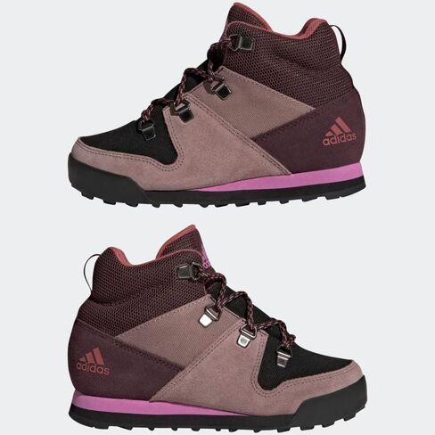 adidas Terrex Climawarm Snowpitch Walking Shoe, Shadow Maroon/Wonder Oxide/Pulse Lilac, 4 US Unisex Big Kid in Saudi Arabia