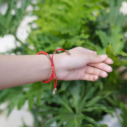 Red String Bracelet for Men and Women - Tibetan Buddhist Handmade Lucky Rope Knots Bracelet - Positive Energy & Protection Red String Bracelet for Couples, Friendship Gift Box (Medium, Color 1) in Saudi Arabia