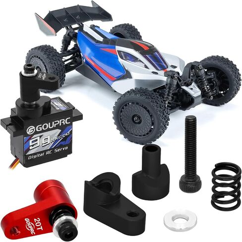 GOUPRC Upgarde 20T Metal Servo Horn for ARRMA Granite GROM 1/18 Typhon GROM 1/14 Mini Mojave GROM 1/14 RC Car Small Buggy Monster Truck 2PCS in Kuwait