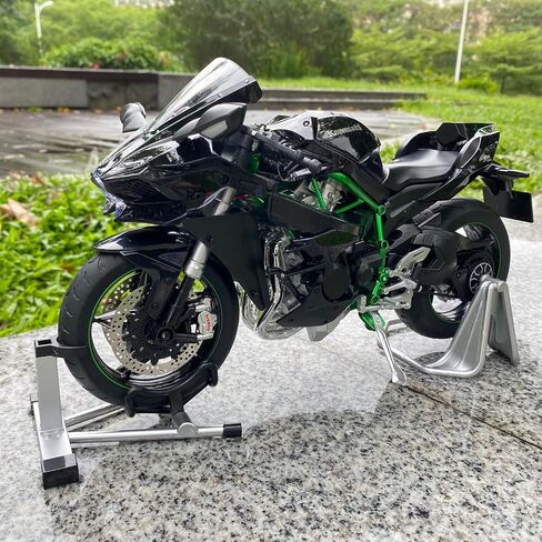 1/6 مقياس دراجة نارية متوافقة مع Kawasaki Ninja H2 طراز الدراجات النارية طراز Die Mast Metal Racing Motorcycles Model ل Kawasaki H2 طراز الدراجات النارية رذاذ الدراجات النارية in Kuwait