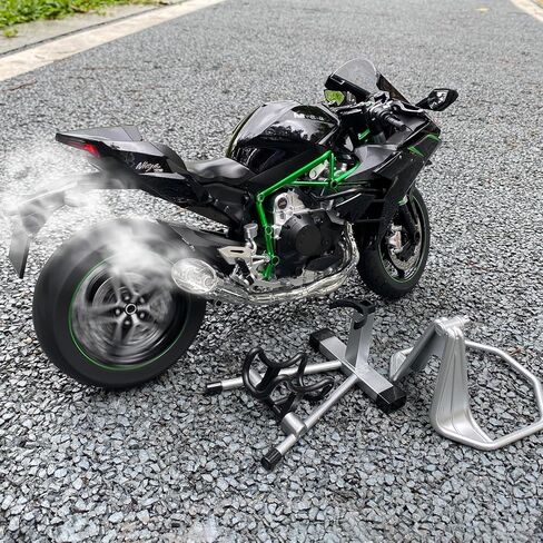1/6 مقياس دراجة نارية متوافقة مع Kawasaki Ninja H2 طراز الدراجات النارية طراز Die Mast Metal Racing Motorcycles Model ل Kawasaki H2 طراز الدراجات النارية رذاذ الدراجات النارية in Kuwait