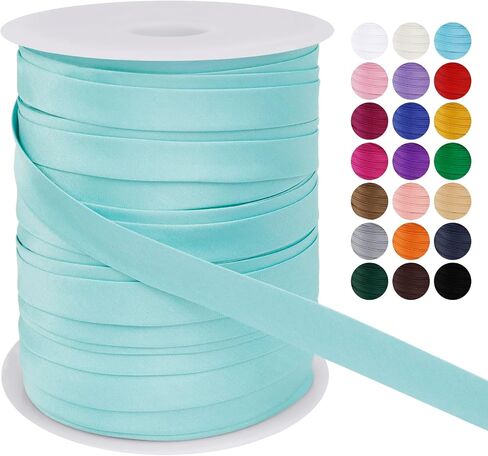LEREATI Satin Bias Tape Double Fold 1 Inch x 55 Yards, Bias Tape for Sewing, Polyester Quilt Binding Tape, Piping Trim Fabric Tape for Hemming, Seaming, DIY Crafts (Deep Purple) in Kuwait