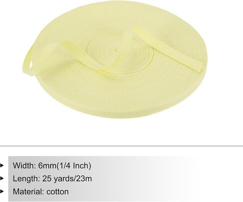 Twill Twill Patikil Cotton 1/4 "25 ياردة من القطن الشريط التحيز الشريط الربط حزام حزام متعرجة لخياطة غلاف هدايا ، أسود 6 مم in Kuwait