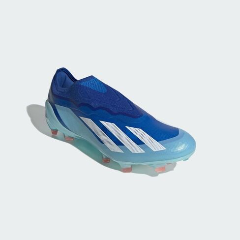 حذاء كرة قدم adidas x Crazyfast.1 بدون رباط للأرضيات الصلبة للبالغين باللون الأبيض السحابي in Saudi Arabia