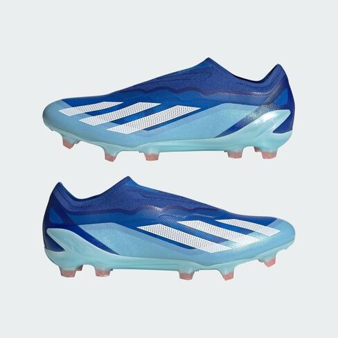 حذاء كرة قدم adidas x Crazyfast.1 بدون رباط للأرضيات الصلبة للبالغين باللون الأبيض السحابي in Saudi Arabia