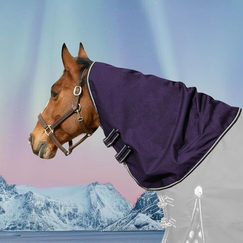 Equinavia Norse Turnout Neck Cover No Fill | 600 Denier - Black - L in Kuwait