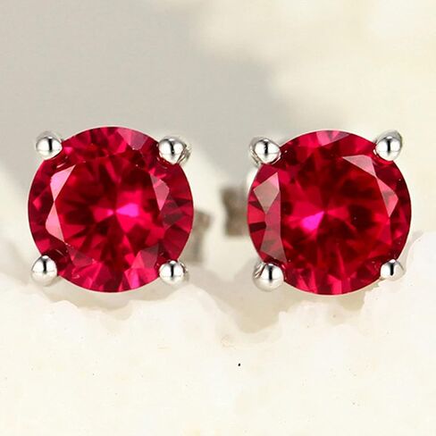 Navachi 925 Sterling Silver 18k White Gold Plated 2.0ct Oval Emerald Az9701e Stud Earrings in Kuwait