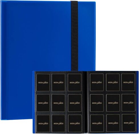 Card Binder 9 Pocket Storage 360 Card Binder,Trading Card Binder Senior and Sturdy Side-Loading Album,Intended For YuGiOh,MTG, TCG,Game Cards & Baseball Card Binde,(Black) in Saudi Arabia
