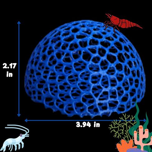 Aquarium Shrimp Cave Hideout, Shrimps Hides, Shrimp Tunnel Aquarium Cave, Shrimps Shelter and Breeding Supplies, Fish Tank Decorations, Betta Fish Tank Accessories (Hollow) in Saudi Arabia
