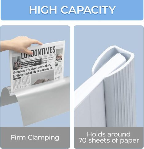 M&G 10 Pack Report Covers with Sliding Bar, 15mm Clear Report Covers for A4 and Letter Size Paper, 8.7 x 12.2 inch,110 Sheet Presentation Folders in Saudi Arabia